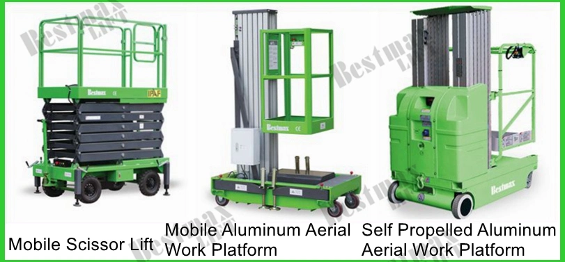 4.6m Manual Winch Elevating Lift Table with 125kg Load Capacity