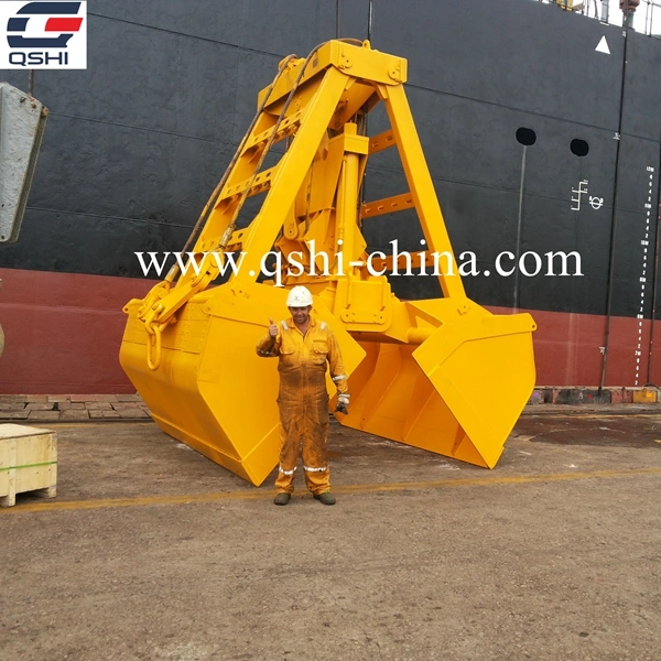 Qshi Wildly Used Remote Control Clam Sheel Grab for Marine Deck Crane /Ship's Crane