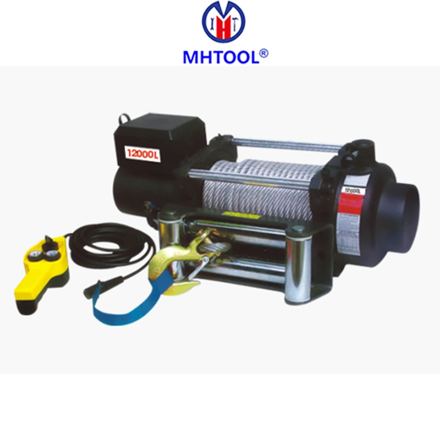 12000lbs Electric Power Winch with Steel Cable for Lifting and Pulling