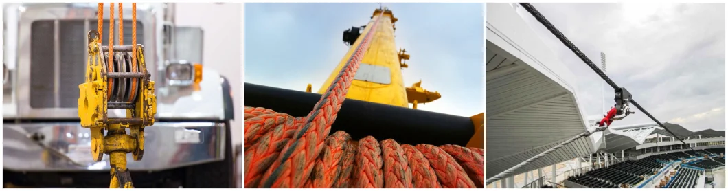 Hmpe Fiber Braid Rope for Mooring Rope, Towing Rope, Winch Rope, Fishing Rope