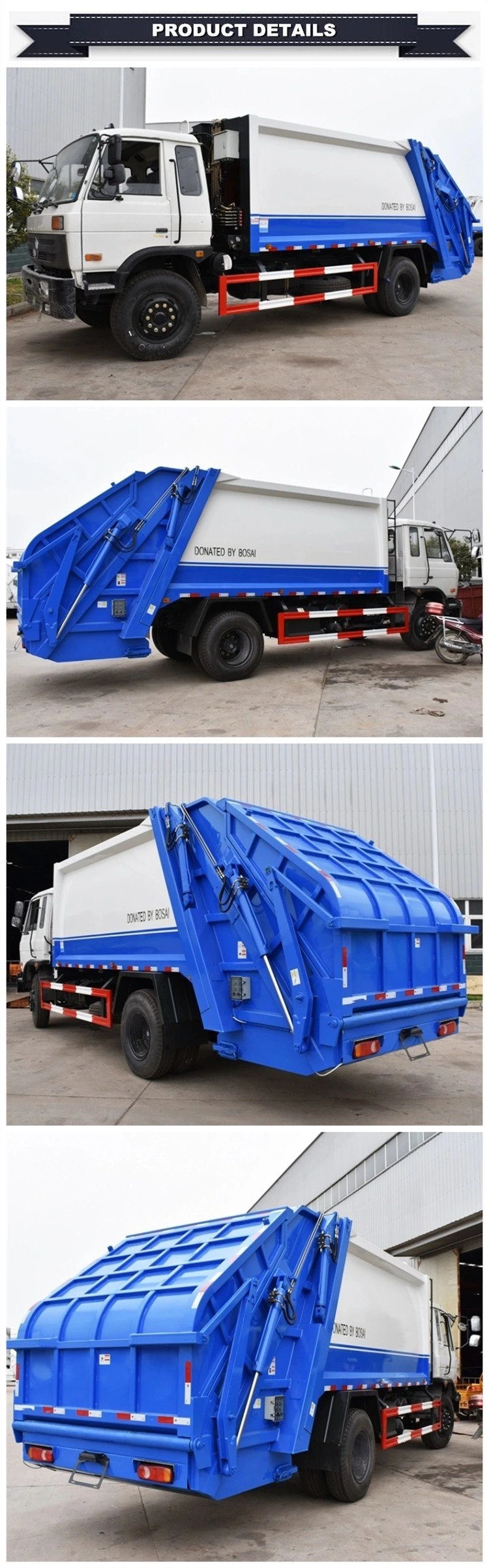 Dongfeng 4X2 8ton Compactor Garbage Truck, Refuse Compactor Truck, 10m3 Waste Compactor Trucks