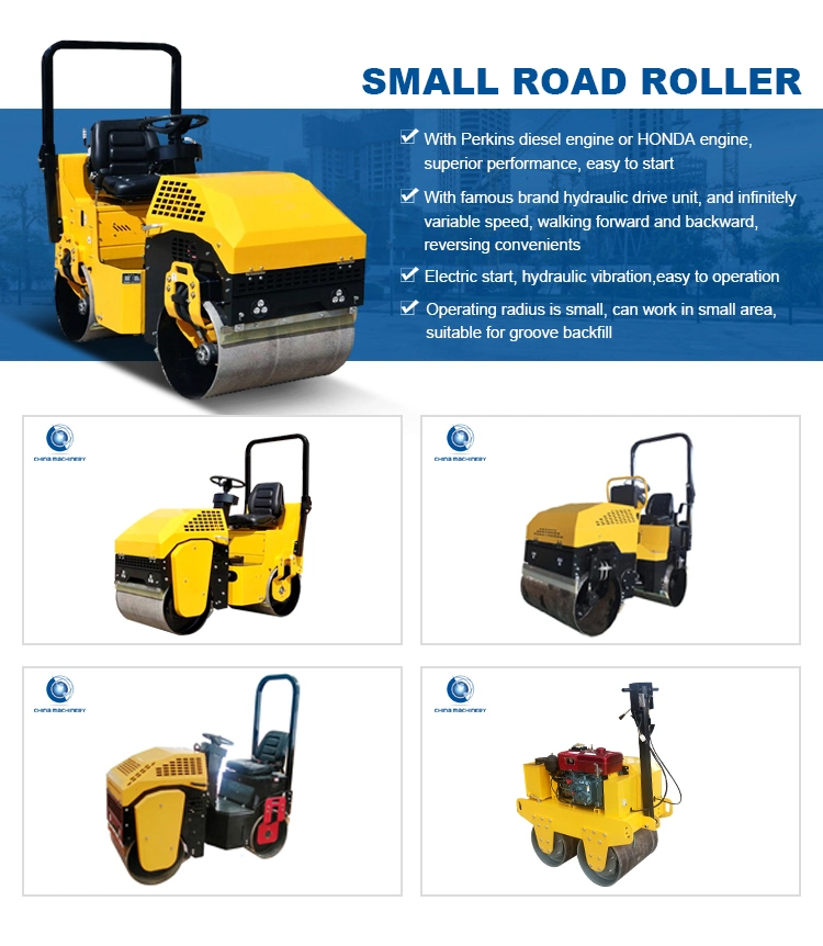 Double Drum Road Roller Double Drum with Gasoline Engine