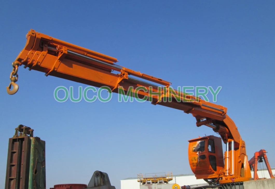 Ship Marine Folding Boom Crane with Electric Hydraulic System Small Installation Foundation