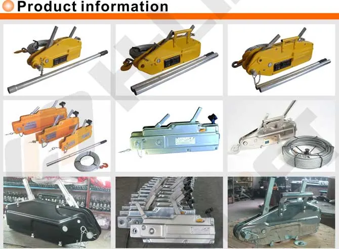 0.8-5.4t Wire Rope Winch / Cable Puller/ Tirfor / Cable Winch to En13157