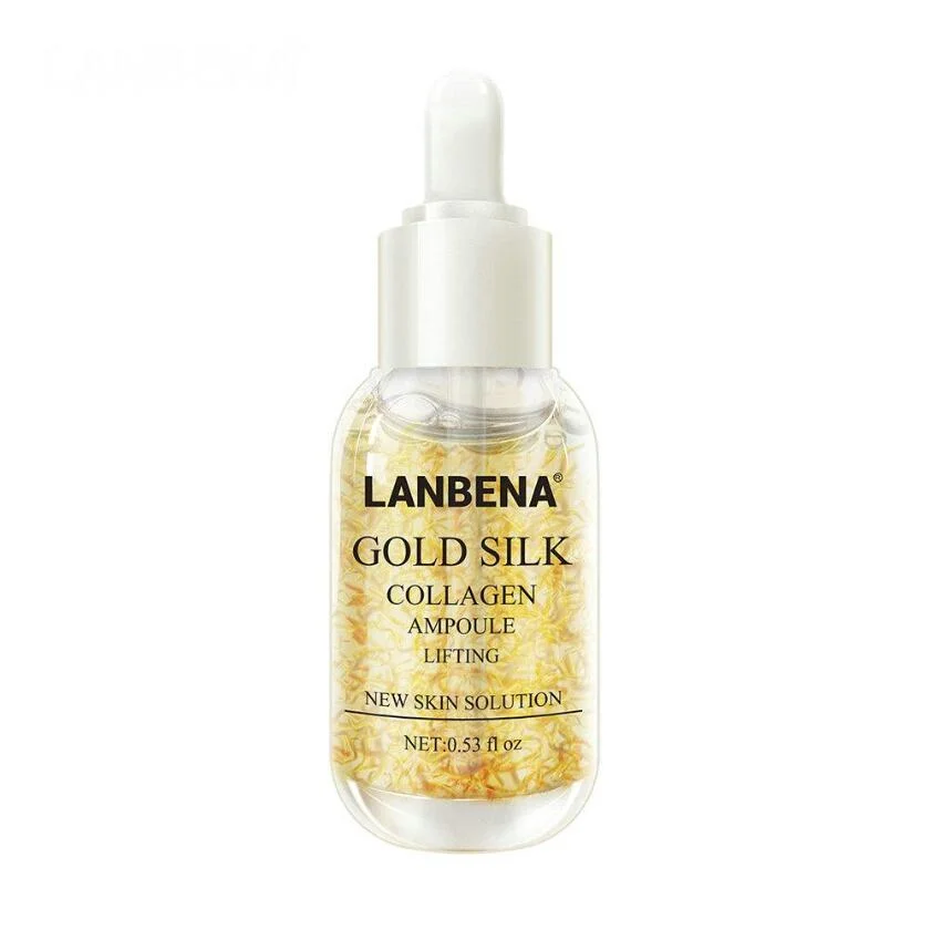 Lanbena Gold Silk Collagen Ampoule Lifting New Skin Solution Serum