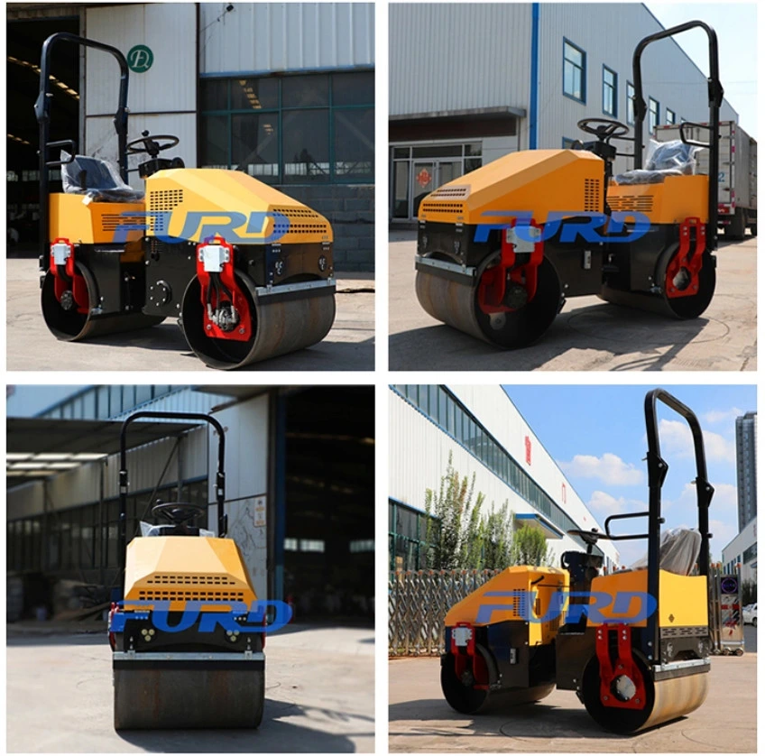 Smooth Drum Road Roller Double Drum Vibratory Road Roller Compactor Fyl-890