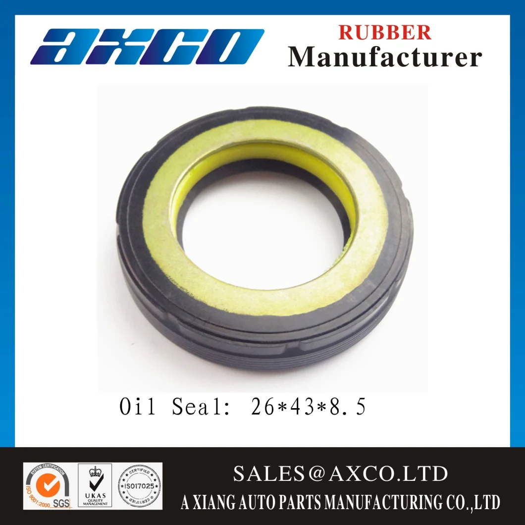 Hydraulic Shaft NBR Rubber Double Lip Oil Seal 26*43*8.5