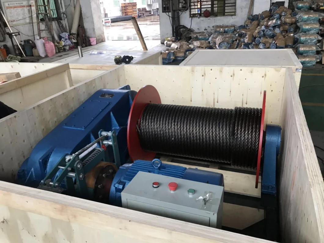 Industrial Elevator Pulling Electric Wire Rope Winch for Material Lifting