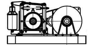 Single Drum Mining Heavy Duty Anchor Electric Winch