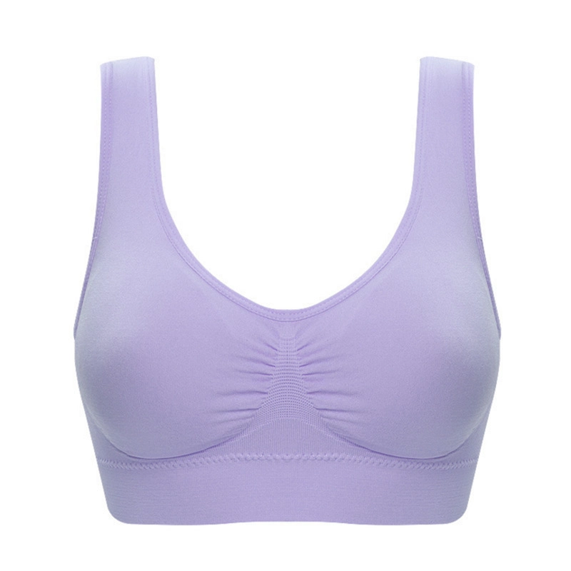 Ladies Double-Layer Sports Bra Comfortable Yoga Fitness Breastfeeding Plus Size Bra Sleep Underwear