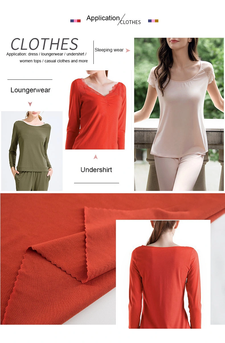 Custom Women's Clothing Textile Drape Knit Cloth Stretchy Single Jersey Viscose Fabric for Dress