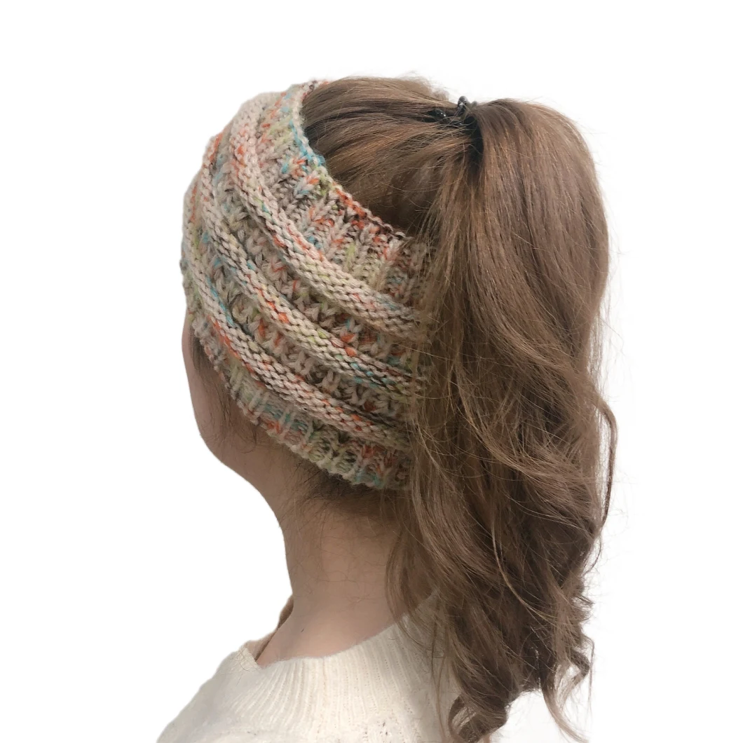 Soft Stretchy Winter Warm Cable Knit Fuzzy Lined Ear Warmer Headband Hairband, Knitted Hair Band
