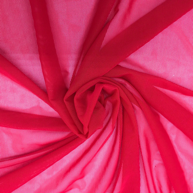 90% Nylon and 10% Spandex Stretch Spandex Tulle Fabric