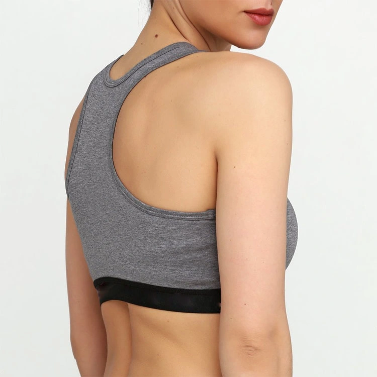 OEM Custom Logo Nylon Spandex Fabric Sports Yoga Bra