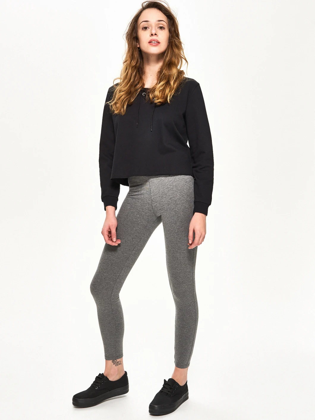Close-Fitting Lycra Cotton Women's Casual Leggings