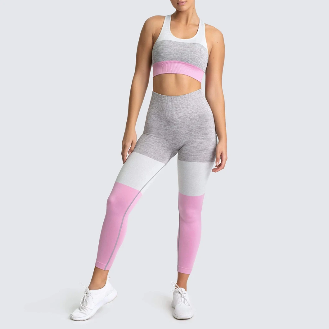 Women's Sportswear Fitness Clothing Suits Top High Waisted Workout Leggings Yoga Wear Sets