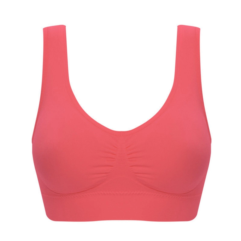 Ladies Double-Layer Sports Bra Comfortable Yoga Fitness Breastfeeding Plus Size Bra Sleep Underwear