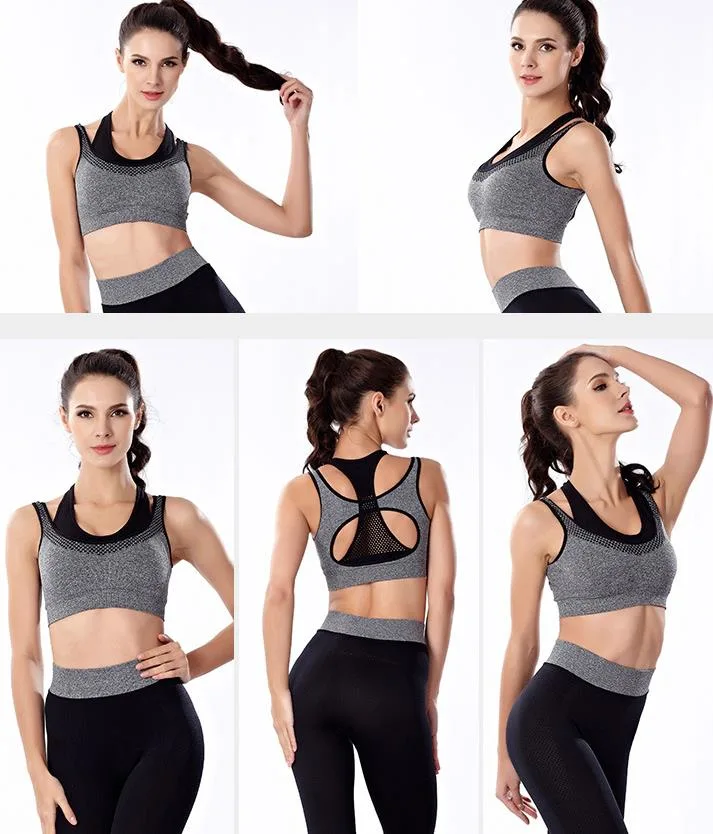 Women's Clothes Sport Bra Tops Yoga Top Seamless Gym Clothing Fitness Yoga Wear