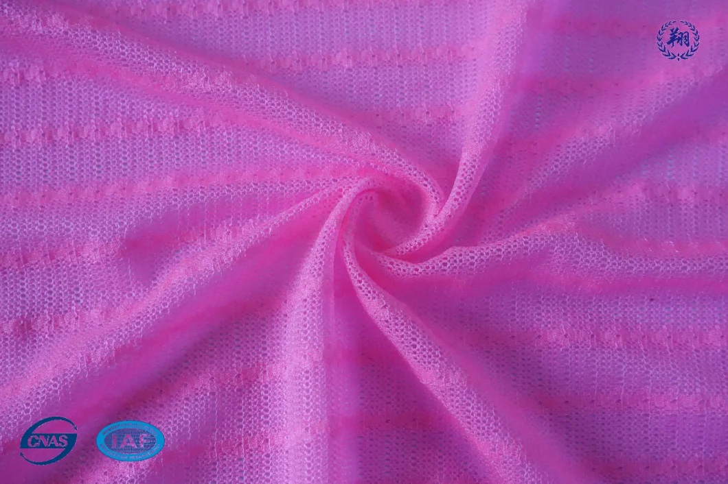 75GSM Jacquard 92%Nylon 8%Spandex Fabric Mesh Nylon Fabric for Garment
