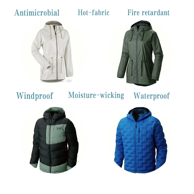 Ribstop 4-Way Waterproof Nylon Spandex Fabric for Jacket