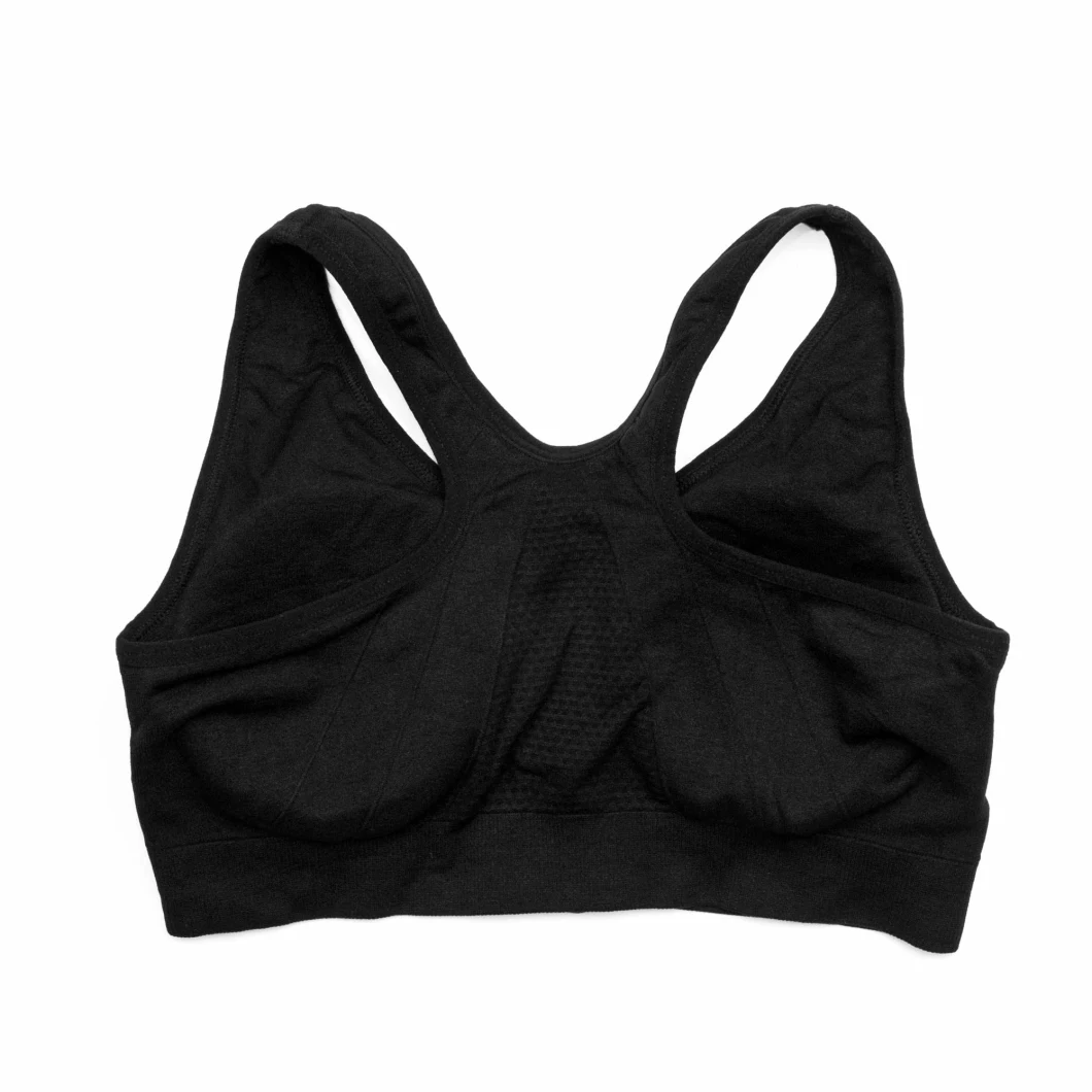 AG Women's Zip Front Sports Bra Wireless Post Surgery Bra Active Yoga Sports Bras