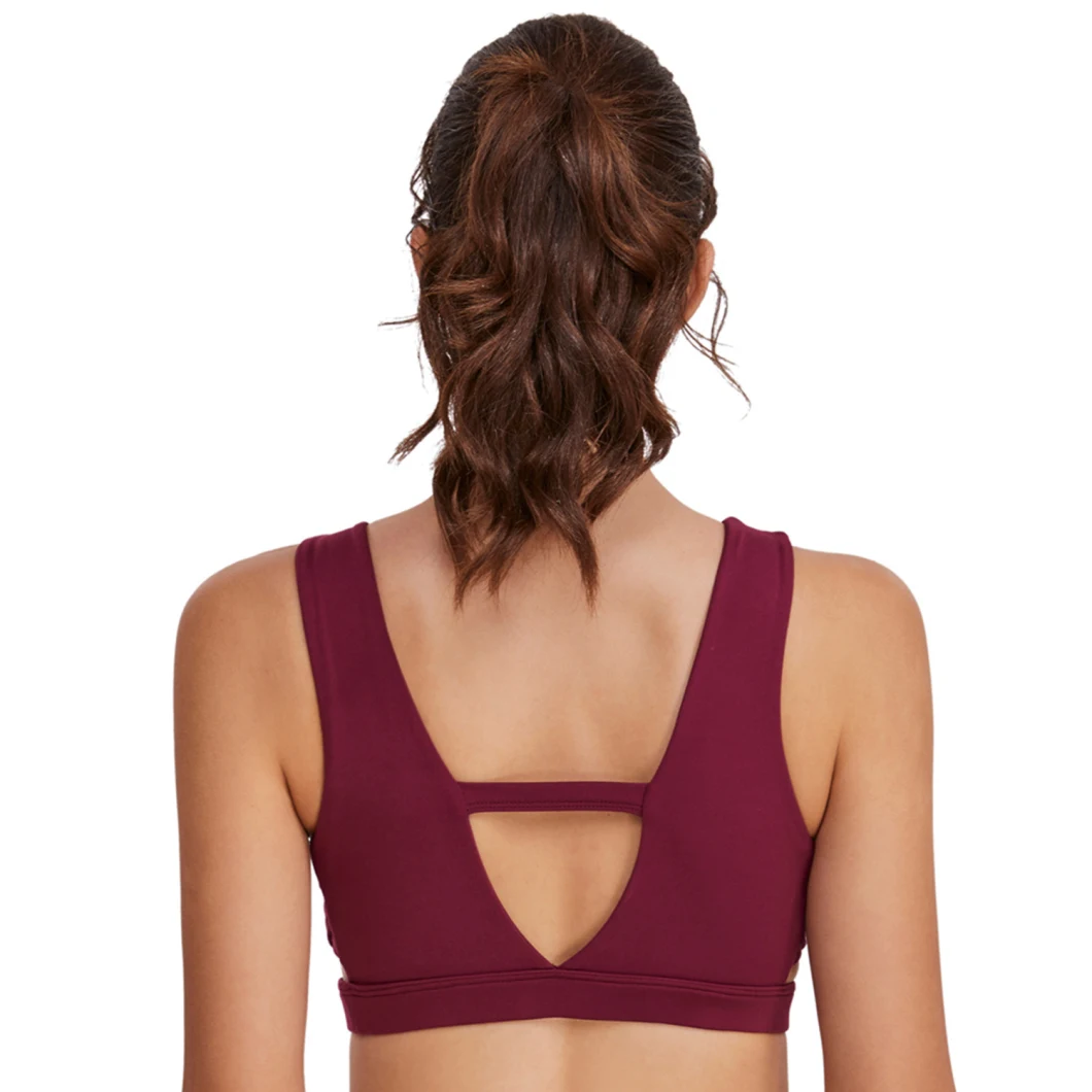 Breathable Sports Sweat-Absorbent Yoga Underwear Beauty Back Running Shockproof Gathering Sports Bra