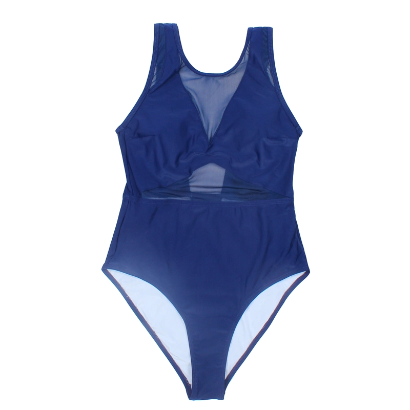 Transparentes High Cut Backless Push-up Padded Bra Athletic Swimwear