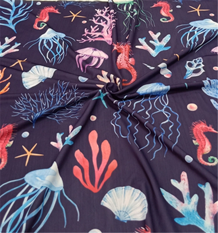Animal Print Swimwear Fabric Polyamide Elastane Fabric for Swimwear