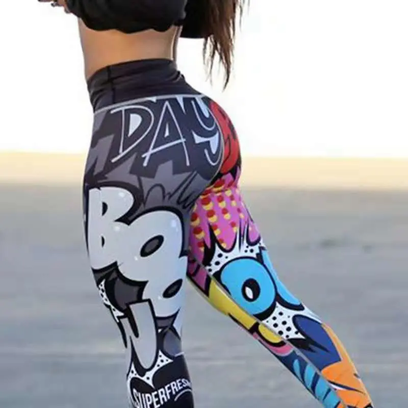 Workout Sport Fitness Workout MID Waist Leggings for Women