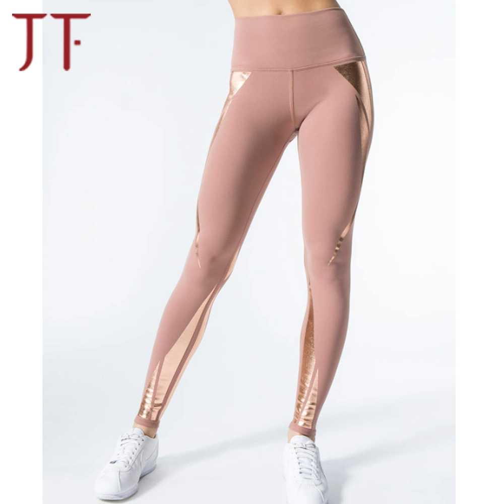 Wholesale Apparel Yoga Wear Women Polyamide Pink Cheap Yoga Leggings