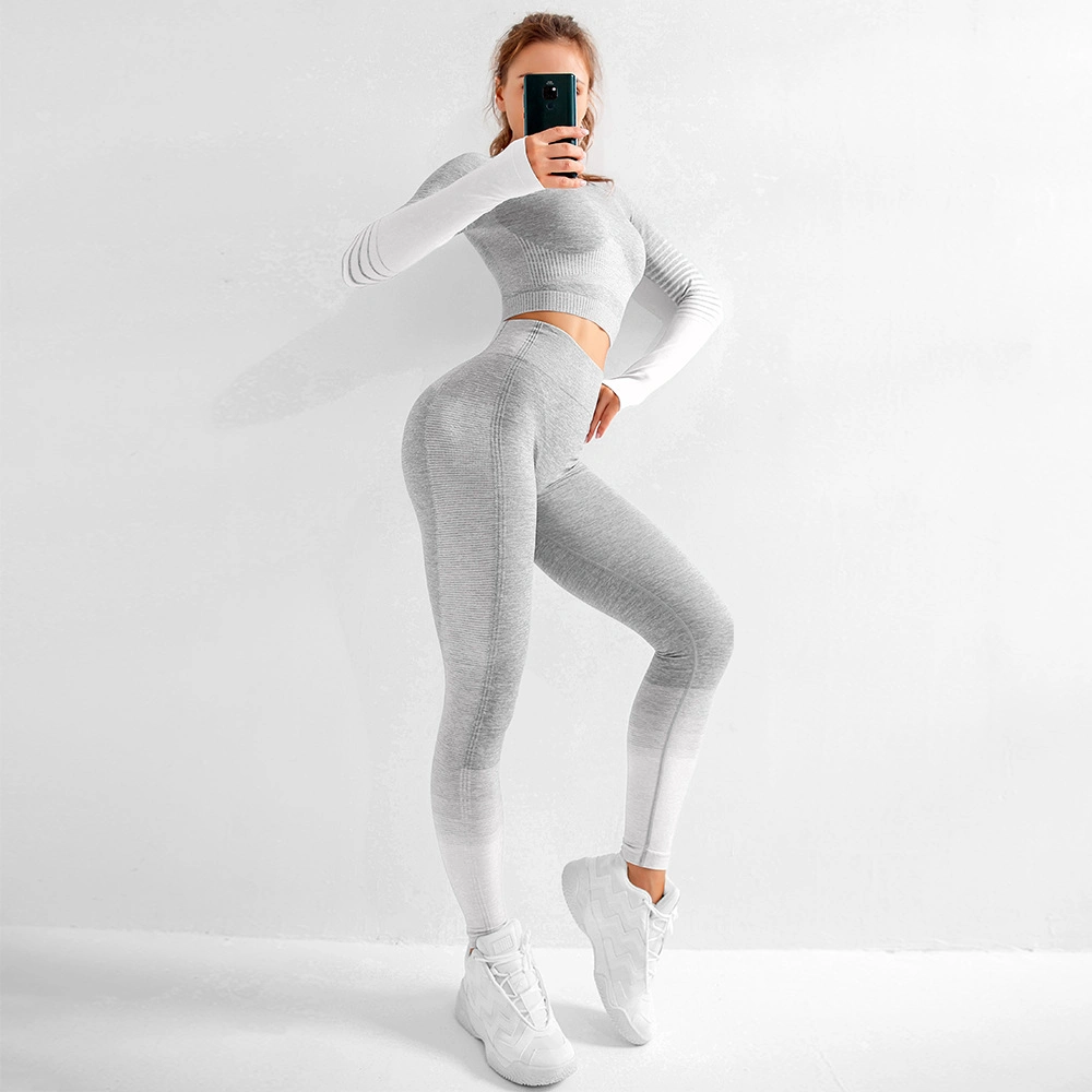Custom Sports Yoga Suit Gym Seamless Yoga Wear Sets Sports Workout Clothing Wears Gym Workout Sets Yoga Seamless Leggings Pants