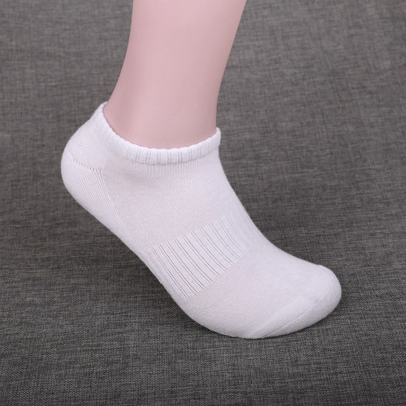 Men's Towel Bottom Boat Socks Cotton Sweat-Absorbent Short Sports Socks