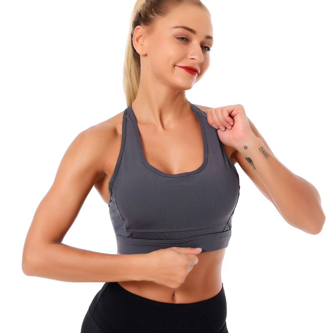 Sports Bra High Stretch Breathable Top Fitness Women Padded for Running Yoga Gym Seamless Crop Bra