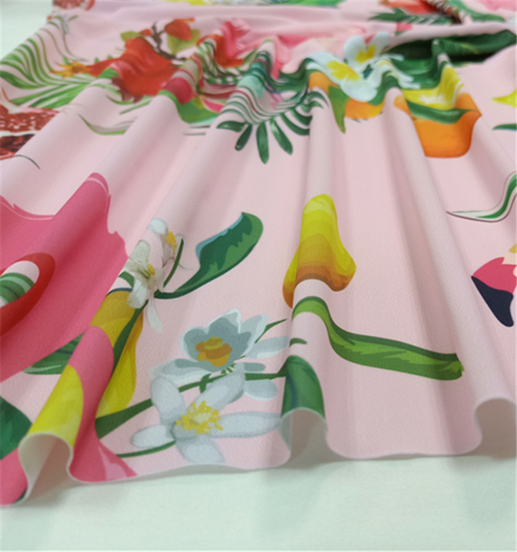 Hot Sale Tropical Flamingos Pattern Lady Nylon Lycra Swimwear Fabric