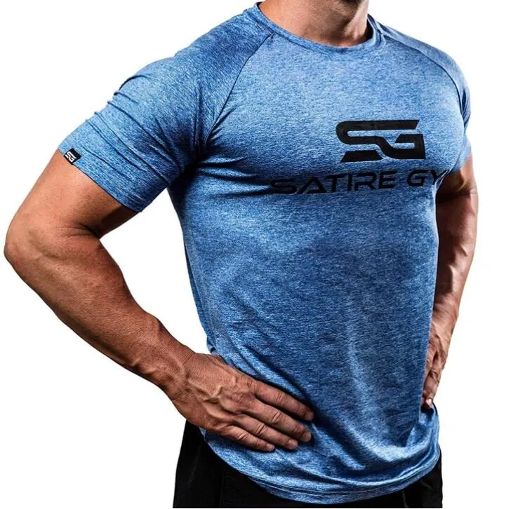 Hot Workout Custom Breathable Performance T Shirts Mens Compression Workout Gym T Shirts