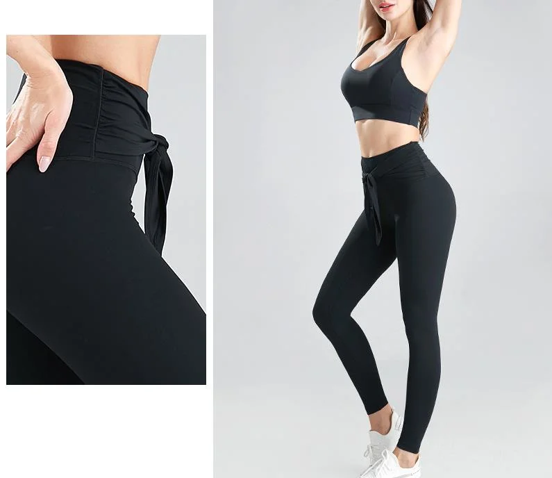 2021 Fashion Design Women Yoga Legging High Waist Control Workout Yoga Pants