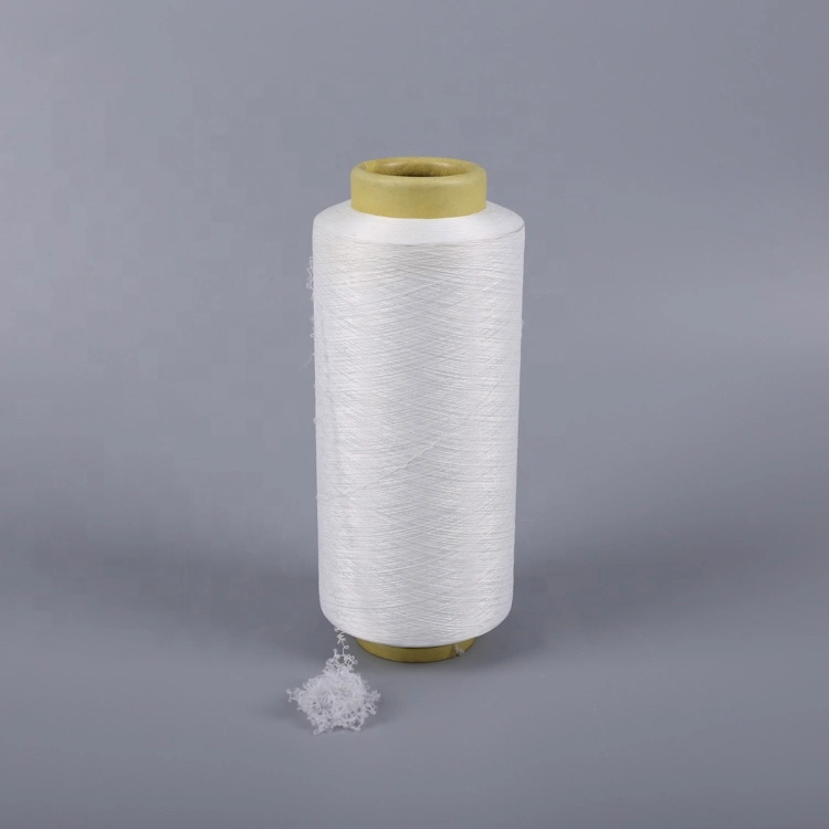 White Color Recycled Air Covered Spandex Yarn 150d/48f for Knitting Fabrics or Socks