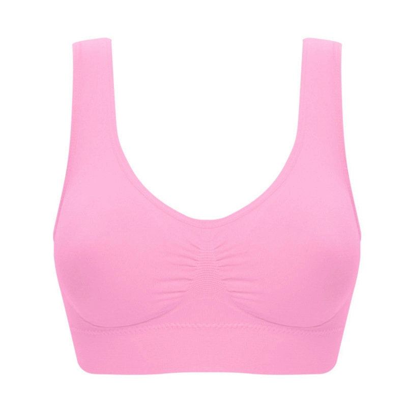 Ladies Double-Layer Sports Bra Comfortable Yoga Fitness Breastfeeding Plus Size Bra Sleep Underwear