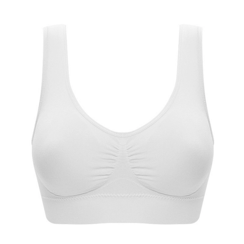 Ladies Double-Layer Sports Bra Comfortable Yoga Fitness Breastfeeding Plus Size Bra Sleep Underwear