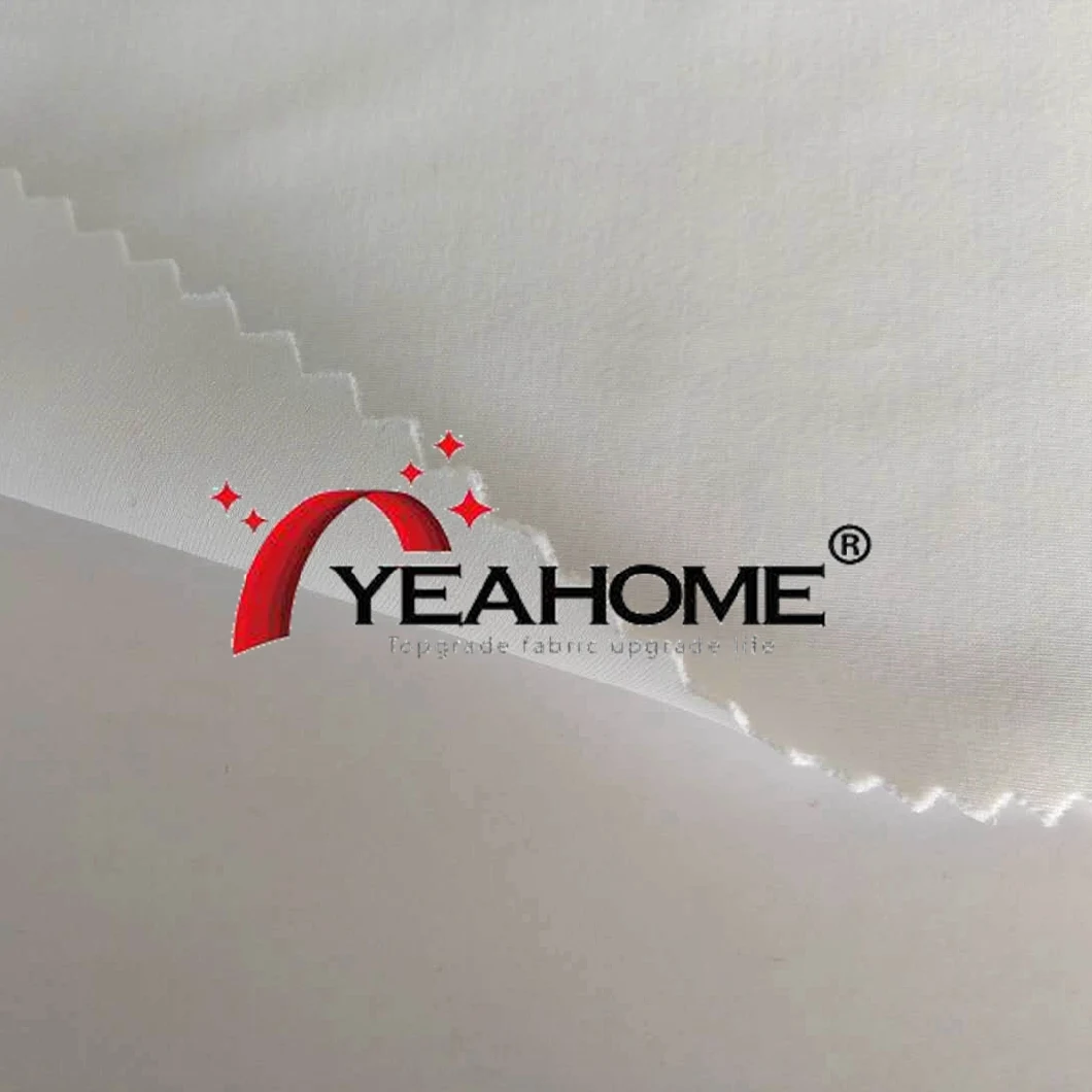 White Poly Matte 4-Way Elastic Fabric for Car Cover