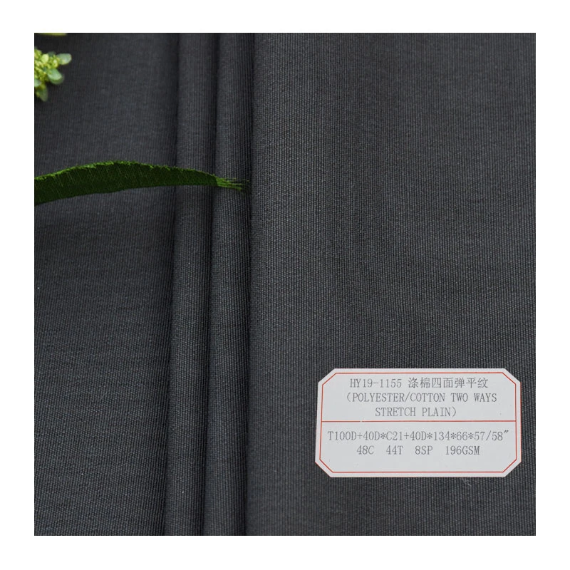 Factory Whloesale Polyester Cotton Fabric Four Way Stretch Fabric for Shirting/Uniform/Nurse/Garment Fabric