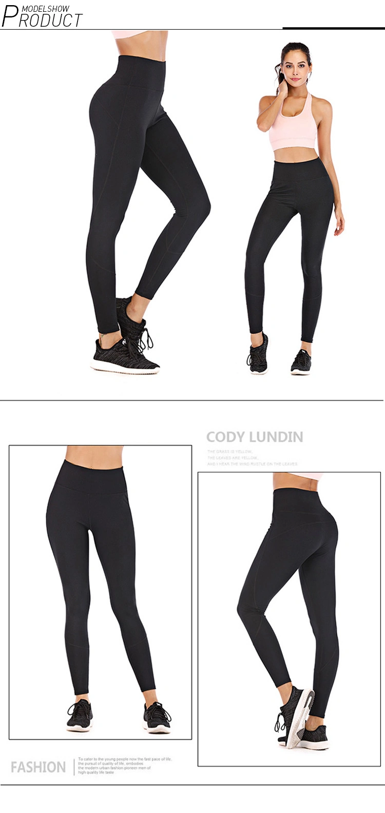 Cody Lundin High Waist Workout Leggings Yoga Pants Tummy Control Workout Running Yoga Leggings 12 Colors