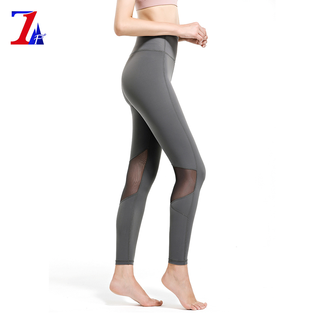 Hot Sale Fitness Gym Clothing Womens Black Active Wear Exercise Leggings Tights for Sports