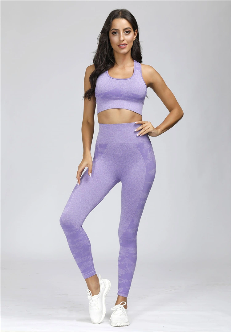 Yoga Sports Suit Gym Seamless Yoga Wear Sets Sport Suit Women Workout Clothing Wears Gym Workout Sets Yoga Seamless Leggings