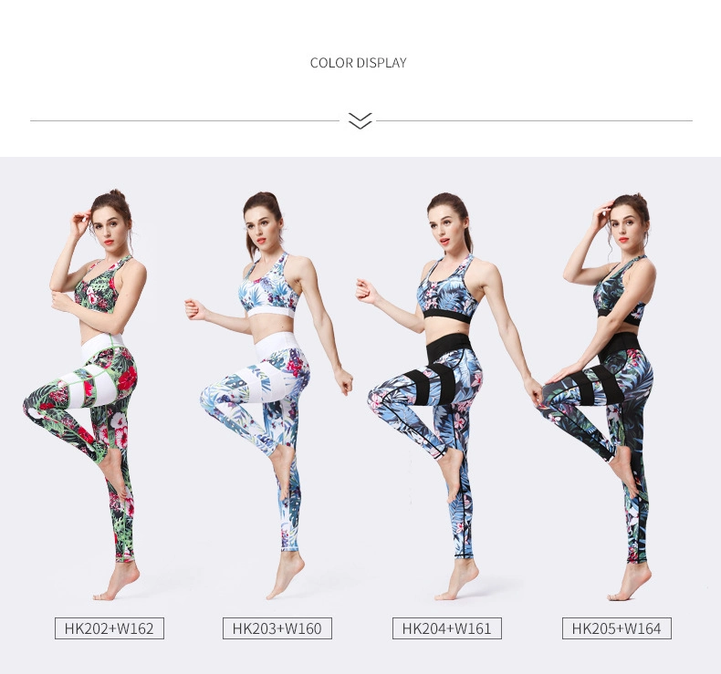 Sublimation Women Fitness & Yoga Wear Sports Bra Yoga Pants Seamless Legging Yoga Sets