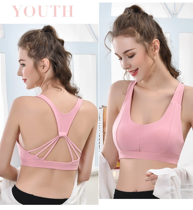 Beautiful Back Sports Bra Running Yoga Sports Underwear Shockproof Fitness Bra