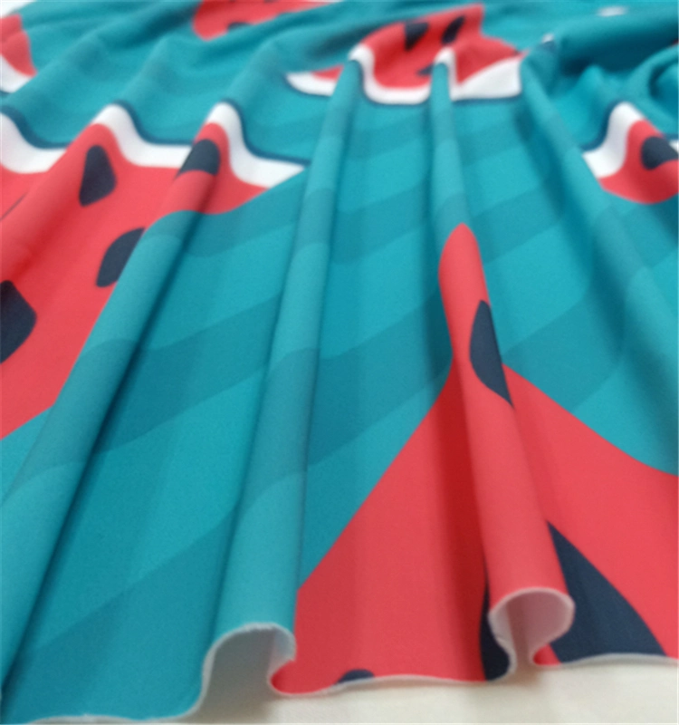 Fruit Print 80 Nylon 20 Spandex Swimwear Lycra Fabric for Swimwear