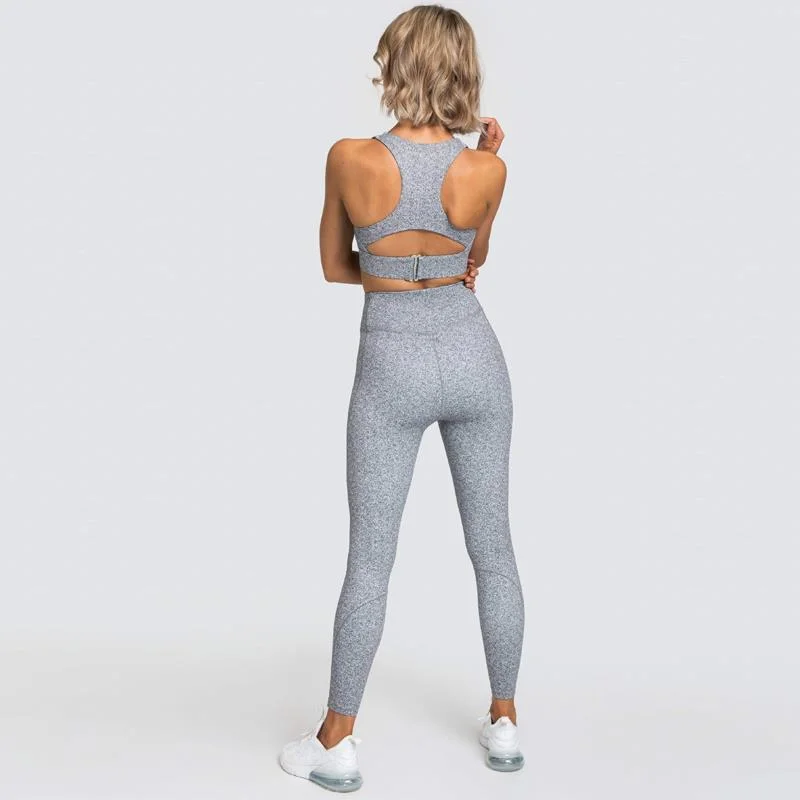 Stylish Sweat-Wicking Fitness Bra Set and Legging Custom Yoga Set