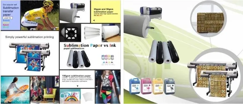 New 90GSM Fast Dry Sticky Sublimation Transfer Paper for Elastic Fabric