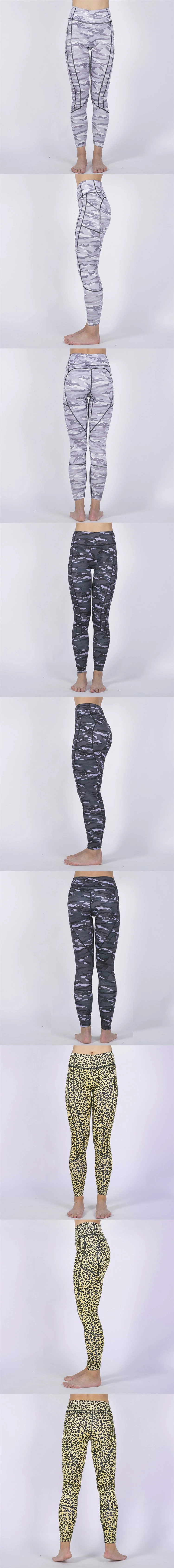 Wholesale Women Fitness Leggings Camo Yoga Leggings with Pocket